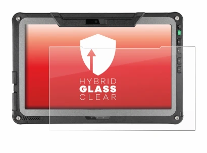 Immagine del dispositivo Getac F110 G6 con un'ampia varietà di protezioni per lo schermo.