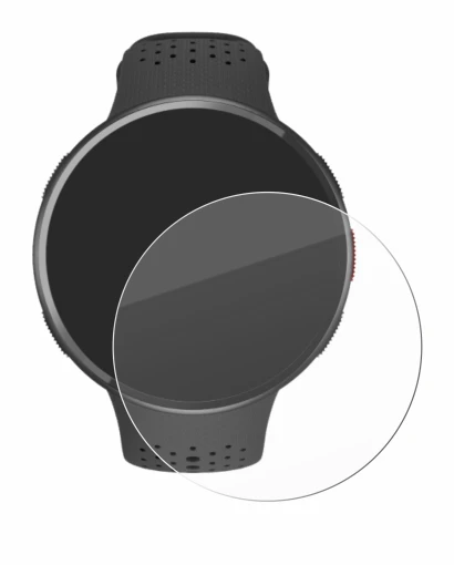 Immagine del dispositivo Polar Pacer Pro con un'ampia varietà di protezioni per lo schermo.