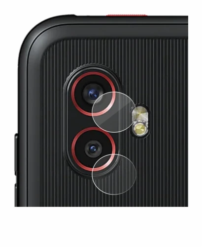 Immagine del dispositivo Samsung Galaxy Xcover 6 Pro (SOLO Fotocamera) con un'ampia varietà di protezioni per lo schermo.