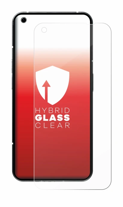 Immagine del dispositivo Nothing Phone (1) con un'ampia varietà di protezioni per lo schermo.