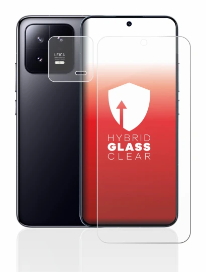 Immagine del dispositivo Xiaomi 13 (Fronte+Fotocamera) con un'ampia varietà di protezioni per lo schermo.