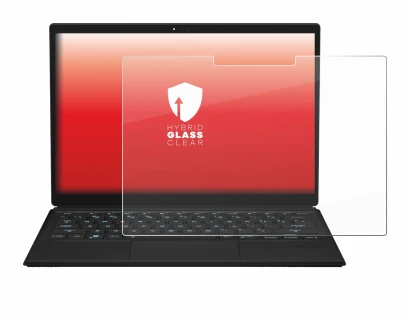 Immagine del dispositivo ASUS ROG Flow Z13 2023 con un'ampia varietà di protezioni per lo schermo.