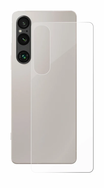 Immagine del dispositivo Sony Xperia 1 V (Posteriore) con un'ampia varietà di protezioni per lo schermo.