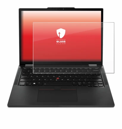 Immagine del dispositivo Lenovo ThinkPad X13 Gen 4 con un'ampia varietà di protezioni per lo schermo.