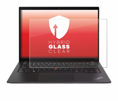 Immagine del dispositivo Lenovo ThinkPad T14s Gen 4 con un'ampia varietà di protezioni per lo schermo.