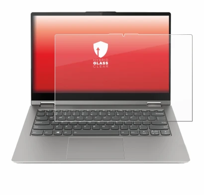 Immagine del dispositivo Lenovo ThinkBook 14s Yoga G3 con un'ampia varietà di protezioni per lo schermo.