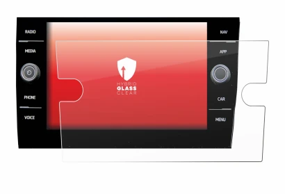 Immagine del dispositivo Volkswagen Taigo Discover Media 8” 2023 con un'ampia varietà di protezioni per lo schermo.