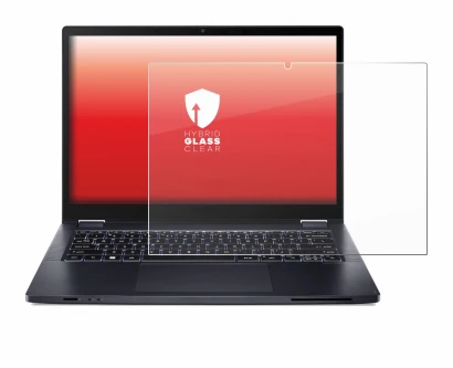 Immagine del dispositivo Acer TravelMate Spin P4 14" 16:10 con un'ampia varietà di protezioni per lo schermo.