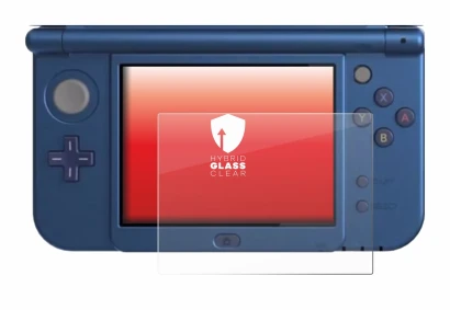 Immagine del dispositivo Nintendo New 3DS XL (Display inferiore) con un'ampia varietà di protezioni per lo schermo.