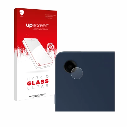 Parte frontale di una confezione del prodotto con il logo del marchio upscreen. Accanto è raffigurato il dispositivo Samsung G