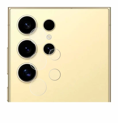 Immagine del dispositivo Samsung Galaxy S24 Ultra (SOLO Fotocamera) con un'ampia varietà di protezioni per lo schermo.