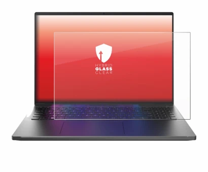 Immagine del dispositivo Acer Swift Go 16 con un'ampia varietà di protezioni per lo schermo.