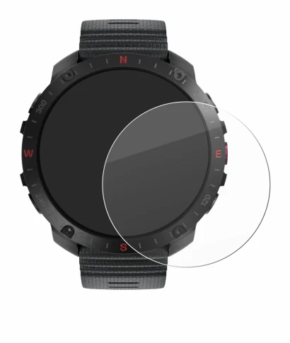 Immagine del dispositivo Polar Grit X2 Pro con un'ampia varietà di protezioni per lo schermo.