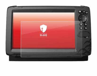 Immagine del dispositivo Lowrance HOOK Reveal 9 con un'ampia varietà di protezioni per lo schermo.