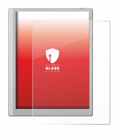 Immagine del dispositivo Boox Go 10.3 con un'ampia varietà di protezioni per lo schermo.