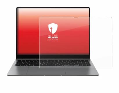 Immagine del dispositivo Samsung Galaxy Book5 Pro 16" con un'ampia varietà di protezioni per lo schermo.