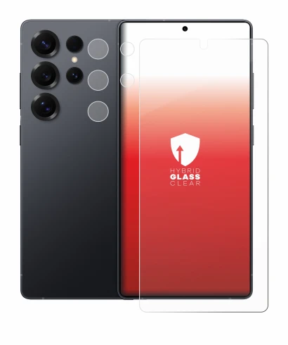 Immagine del dispositivo Samsung Galaxy S25 Ultra Enterprise Edition (Fronte+Fotocamera) con un'ampia varietà di protezioni pe