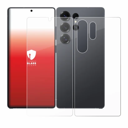 Immagine del dispositivo Samsung Galaxy S25 Ultra Enterprise Edition (Fronte+Retro) con un'ampia varietà di protezioni per lo 