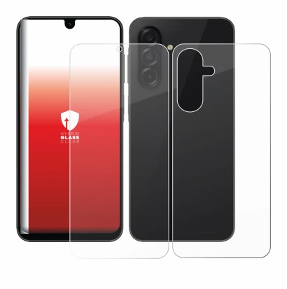 Immagine del dispositivo Samsung Galaxy A26 5G (Fronte+Retro) con un'ampia varietà di protezioni per lo schermo.