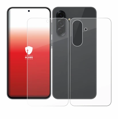 Immagine del dispositivo Samsung Galaxy A36 5G (Fronte+Retro) con un'ampia varietà di protezioni per lo schermo.