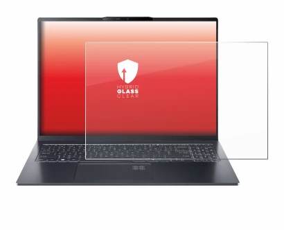 Immagine del dispositivo Acer Swift Go 16 AI con un'ampia varietà di protezioni per lo schermo.