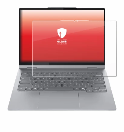 Immagine del dispositivo Lenovo ThinkBook 14 2-in-1 Gen 5 con un'ampia varietà di protezioni per lo schermo.