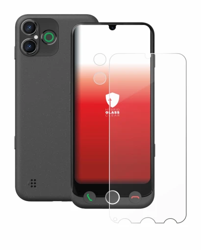 Immagine del dispositivo Doro Aurora A30 (Fronte+Fotocamera) con un'ampia varietà di protezioni per lo schermo.