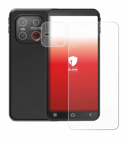 Immagine del dispositivo Emporia Smart 7 Lite (Fronte+Fotocamera) con un'ampia varietà di protezioni per lo schermo.