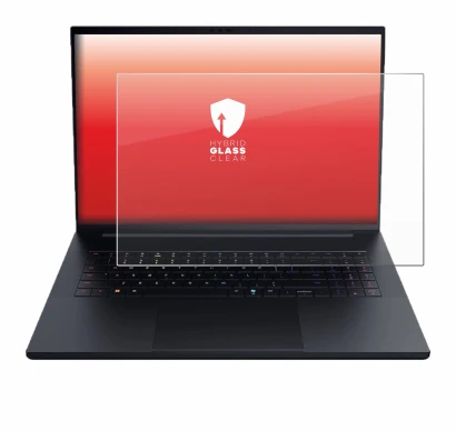 Immagine del dispositivo Razer Blade 18 2025 con un'ampia varietà di protezioni per lo schermo.