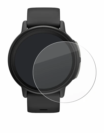 Immagine del dispositivo Garmin Bounce 2 con un'ampia varietà di protezioni per lo schermo.