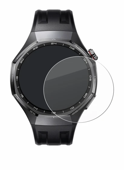 Immagine del dispositivo Huawei Watch GT 6 Pro (46 mm) con un'ampia varietà di protezioni per lo schermo.