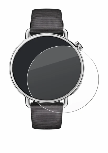 Immagine del dispositivo Xiaomi Watch S4 (41 mm) con un'ampia varietà di protezioni per lo schermo.