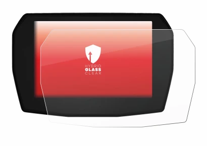 Immagine del dispositivo Ducati Streetfighter V2 2025 con un'ampia varietà di protezioni per lo schermo.