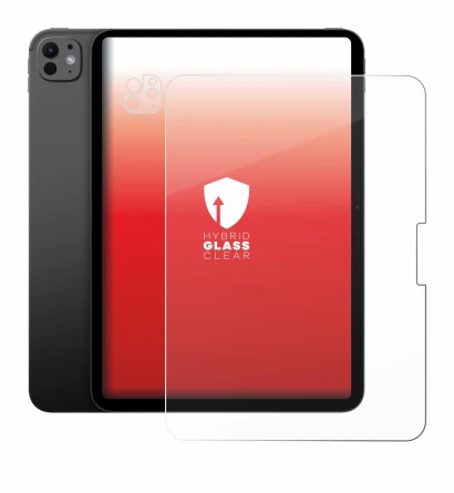 Immagine del dispositivo Apple iPad Pro 11" 2025 (Fronte+Fotocamera) con un'ampia varietà di protezioni per lo schermo.