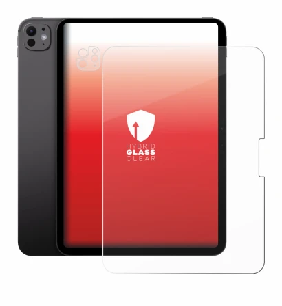 Immagine del dispositivo Apple iPad Pro 11" 2024 (Fronte+Fotocamera) con un'ampia varietà di protezioni per lo schermo.