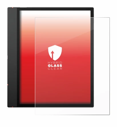 Immagine del dispositivo Boox Note Air 5 C con un'ampia varietà di protezioni per lo schermo.