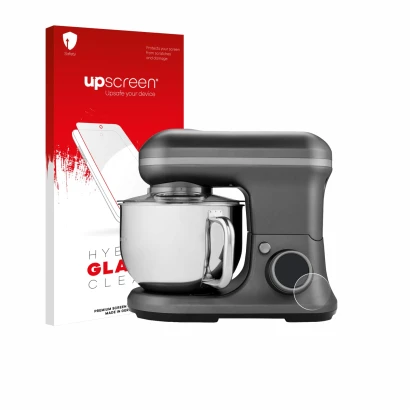 Parte frontale di una confezione del prodotto con il logo del marchio upscreen. Accanto è raffigurato il dispositivo MEDION MD