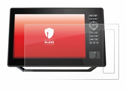 Immagine del dispositivo Humminbird Xplore 9 con un'ampia varietà di protezioni per lo schermo.