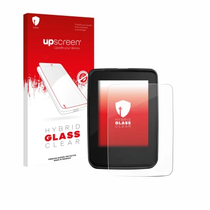 Parte frontale di una confezione del prodotto con il logo del marchio upscreen. Accanto è raffigurato il dispositivo Giant Rid