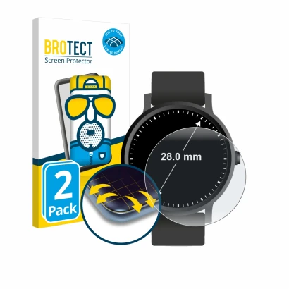 Parte frontale di una confezione del prodotto con il logo del marchio BROTECT. Accanto è raffigurato il dispositivo Orologi (C
