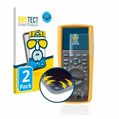 Parte frontale di una confezione del prodotto con il logo del marchio BROTECT. Accanto è raffigurato il dispositivo Fluke Mult