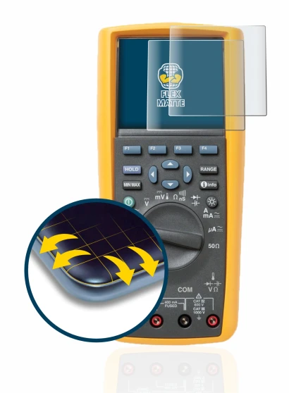 Immagine del dispositivo Fluke MultiMeter 289 con un'ampia varietà di protezioni per lo schermo.