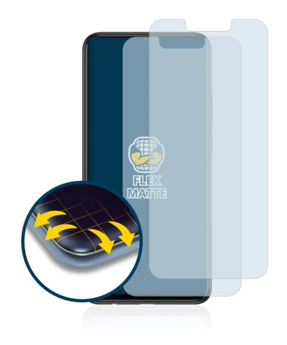 Immagine del dispositivo Huawei P smart Plus 2018 con un'ampia varietà di protezioni per lo schermo.