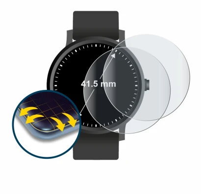 Immagine del dispositivo Orologi (Circolare, ø: 41.5 mm) con un'ampia varietà di protezioni per lo schermo.