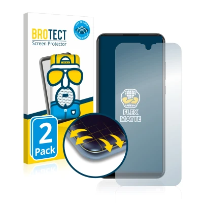 Parte frontale di una confezione del prodotto con il logo del marchio BROTECT. Accanto è raffigurato il dispositivo Huawei P s