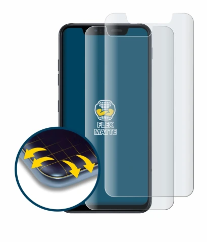 Immagine del dispositivo LG G8s ThinQ con un'ampia varietà di protezioni per lo schermo.