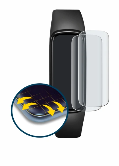 Immagine del dispositivo Samsung Galaxy Fit e con un'ampia varietà di protezioni per lo schermo.