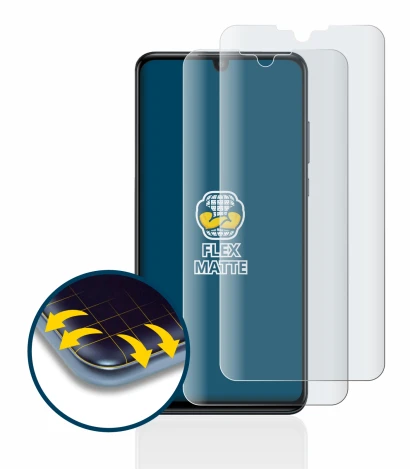 Immagine del dispositivo Huawei P30 lite con un'ampia varietà di protezioni per lo schermo.