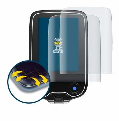 Immagine del dispositivo Freestyle Libre 2 con un'ampia varietà di protezioni per lo schermo.