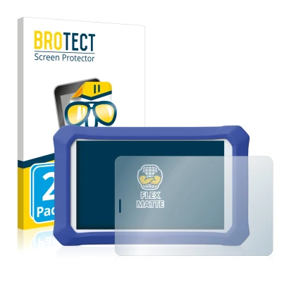 Parte frontale di una confezione del prodotto con il logo del marchio BROTECT. Accanto è raffigurato il dispositivo Cubot X20